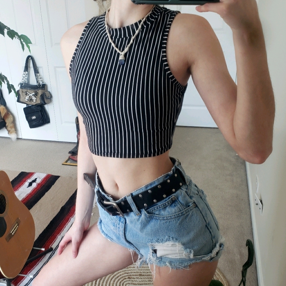 Striped Crop Top